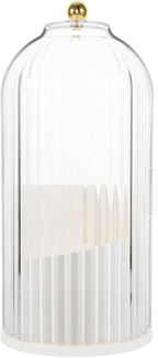 Alipis Makeup Brush Holder Organizer Lid Smooth Rotating Design for Easy Access Transparent Storage for Desktop Capacity Cosm