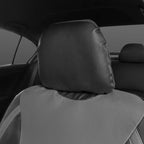 Motor Trend Gray Faux Leather Car Seat Covers for Front Seats – Automotive Bucket PU Leather Seat Covers for SUV Made for Veh