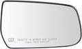 TRQ Passenger Side Heated Mirror Glass Snap On Convex Compatible with 2010-2014 Chevrolet Equinox GMC Terrain GM1324105
