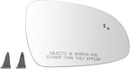 TRQ Passenger Side Mirror Glass Heated Blind Spot Indicator Convex Compatible with 2017-2022 Kia Sportage KI1325125