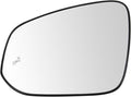 TRQ Driver Side Mirror Glass Heated Blind Spot For Factory Equipped Mirrors Compatible with 2019-2023 Toyota RAV4