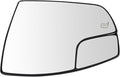 TRQ Driver Side Power Heated Mirror Glass Compatible with 2013-2018 Ford C-Max 2013-2016 Ford Escape