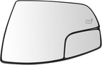 TRQ Driver Side Power Heated Mirror Glass Compatible with 2013-2018 Ford C-Max 2013-2016 Ford Escape