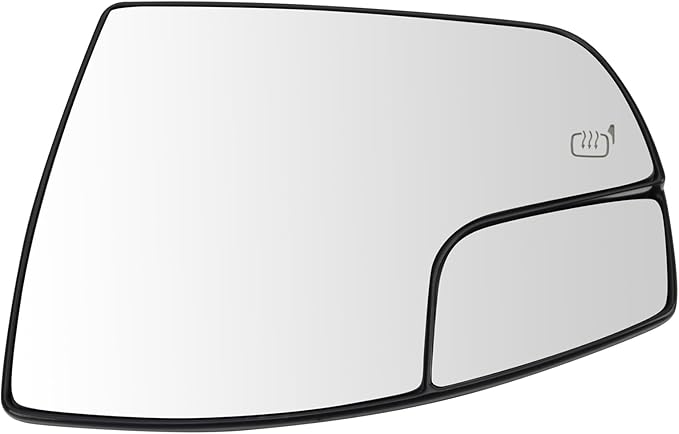 TRQ Driver Side Power Heated Mirror Glass Compatible with 2013-2018 Ford C-Max 2013-2016 Ford Escape