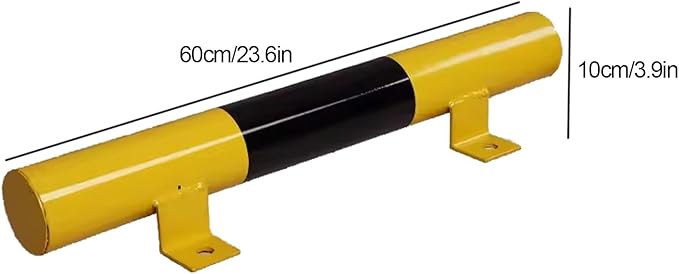 Steel Pipe Garage Parking Aid, Car Stopper Steel Pipe Guardrail, Parking Stopper for Garage and Parking Lots, for Various Car Parking, 1 Piece Pack
