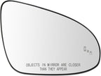 Blind Spot Detection Heated Mirror Glass Left Right Kit Pair 2pcs for Toyota for Camry 2012-2014