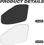 Front Windshield ＆ Side Window Sun Shade for 2015-2024 Fo-rd Transit Van High and Medium Roof, Foldable Window Sunshade Sun Visor Protector, Window Shades Blocks UV Rays Heat, Pack of 3