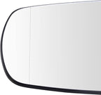 TRQ Driver Side Heated Aspherical Mirror Glass with Backing Plate Compatible with 2016-2018 Honda Pilot, 2017-2019 Honda Ridg