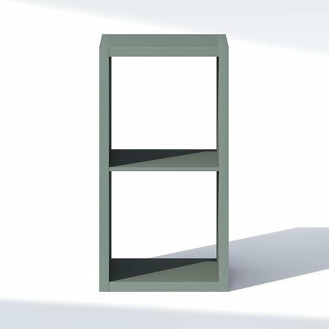 Furinno Cubic Closet Organizers and Storage, 2-Cube Closet Organizer, Open Shelf Closet Storage, Extra Thick Frame for Wardro