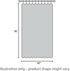 JILRON 100% Blackout Fabric Folding Door Curtain with Magnetic Closure - Accordion Style for Sliding Doors, Closets,Wardrobe 