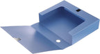 M&G File Organizer Box, Blue A4 Plastic Storage File Boxes File Folder Document Boxes Cabinet Archives Cases Boxes with Lid f