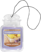 Yankee Candle Car Air Fresheners, Hanging Car Jar Ultimate, Neutralizes Odors Up To 30 Days, Lemon Lavender, 0.96 OZ (Pack of