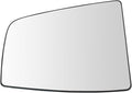 TRQ Upper Passenger Side Mirror Glass with Backing Plate Compatible with 2015-2019 Ford Transit-150, Transit-250, Transit-350