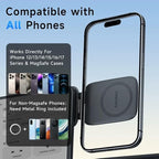 Magnetic Phone Holder for Car, MagSafe Car Mount with Dual Side Strong Magnets,Ultrathin Adjustable Cell Phone Holder, Car Accessories for Women Men, Fit for All Phone, Dashboard, Laptop, Gym