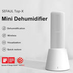 Reusable Cordless Gun Safe Mini Dehumidifier, Rechargeable with Heating Base, Quiet Small Portable Drier Stick for Space