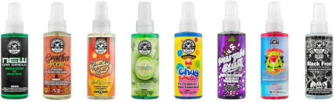 Chemical Guys AIR_304_04 The Scent-Sational Sample Kit, Great for Cars, Trucks, SUVs, RVs, Home, Office & More (4 fl oz) (8 I