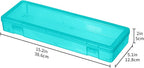 novelinks Plastic Clear Storage Containers for Organizing, Craft Storage Organizers and Stackable Storage Bins with Lids for 