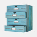 Wooden Storage Box with Drawers Vintage Office Supplies and Accessories Letter Tray Wood Desktop File Organizer 4 Tier Paper 