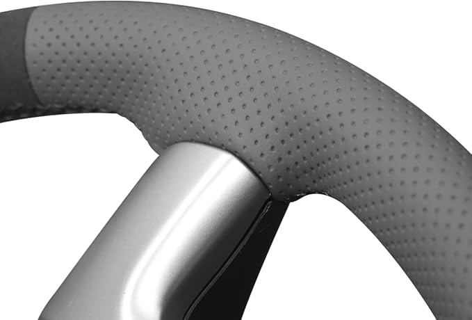 MEWANT Hand Stitch Steering Wheel Cover for Chevy Silverado 1500 2500 Suburban Tahoe Athsuede Real Leather Steering Wrap