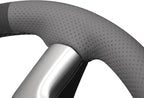 MEWANT Hand Stitch Steering Wheel Cover for Chevy Silverado 1500 2500 Suburban Tahoe Athsuede Real Leather Steering Wrap