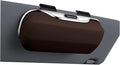 GDQ Sunglasses Holder for Car Visor Glasses Case|Car Sunglass Holder|Eyeglass Holder|Press Silent Shockproof Dustproof (Brown)