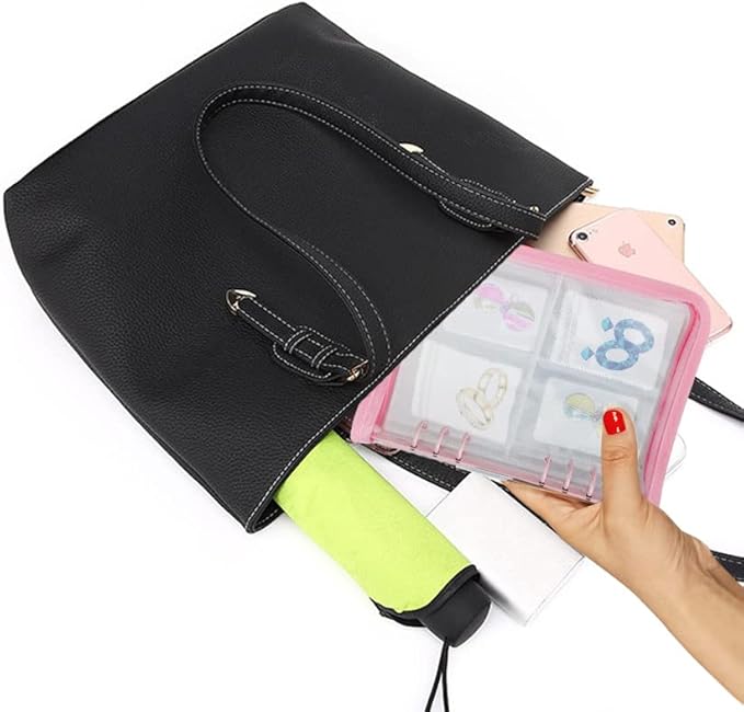 Earring Organizer Case Travel Jewelry Organizer Transparent Jewelry Storage Book for Necklace Bracelet Ring Holder with Small
