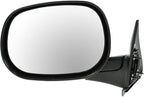 TRQ 2 Piece Driver and Passenger Side Mirror Assembly Set Manual Adjustment Non-Heated No Memory Black Compatible with 1998-2