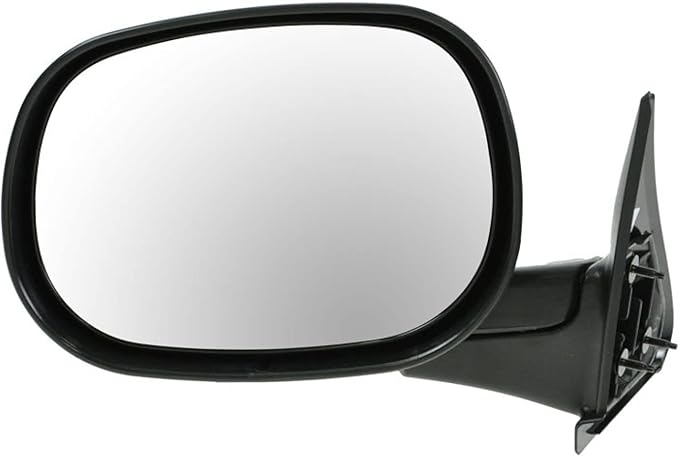 TRQ 2 Piece Driver and Passenger Side Mirror Assembly Set Manual Adjustment Non-Heated No Memory Black Compatible with 1998-2