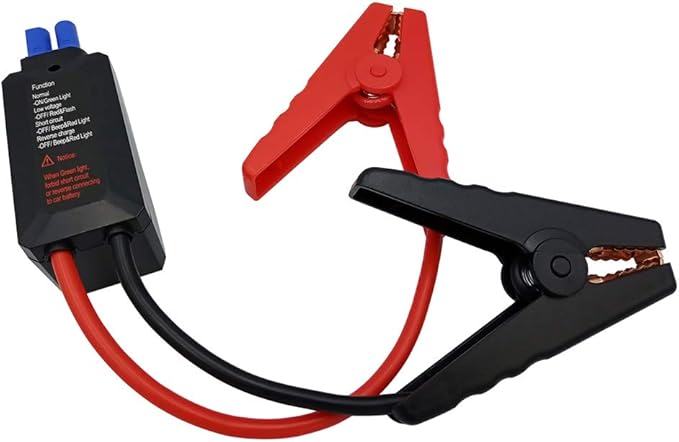 EC-5 Replacement Car Portable Battery Jump Starter Smart Cable, EC5 Car Battery Smart Clamps, 12V, 15A, Anti-short