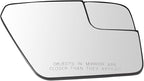 TRQ Passenger Side Mirror Glass Convex Snap On Compatible with 2021-2023 Ford F-150 FO1325205