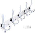 Stainless Steel Wall Hooks for Clothes, Multifunctional Towel Hat Rack Organizer, Wall Mounted Coat Rack Durable Hangers for 