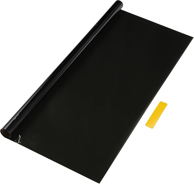 Car Window Tint Film Window Privacy Film Car Carbon 2PLY PET 9.84 ft x 29.92 Inch 1 Pc Green VLT 14% IRR 63% UVR 94%