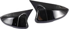 YINGTUU for Honda Accord 10th Gen 2018 2019 2020 2021 2022 2023 2024 2025 Car Ox Horn Side Rearview Mirror Cover Wing Mirror Protect Stickers Exterior Accessories Decals Bright Black