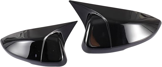YINGTUU for Honda Accord 10th Gen 2018 2019 2020 2021 2022 2023 2024 2025 Car Ox Horn Side Rearview Mirror Cover Wing Mirror Protect Stickers Exterior Accessories Decals Bright Black