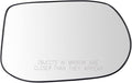 TRQ Passenger Side Heated Mirror Glass Convex Snap-On Compatible with 2009-2011 Honda Civic EX-L HO1325120