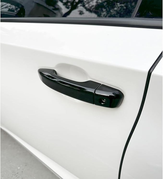 YINGTUU for Honda Accord 10th Gen 2018 2019 2020 2021 2022 Accessories Stickers Door Handle Cover Decals Bright Black