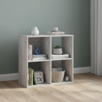 Signature Design by Ashley Paxberry Coastal 4 Cube Storage Organizer or Bookcase, Whitewash