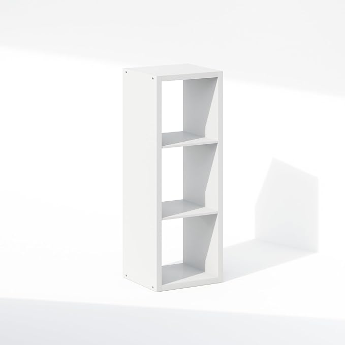Furinno Cubic Closet Organizers and Storage, 3-Cube Closet Organizer, Open Shelf Closet Storage, Extra Thick Frame for Wardro