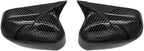 2Pcs Ox Horn Side Mirror Cover Exterior Decoration Rearview Mirror Guard Cover Trim for Honda Civic 2006-2011 Carbon Fiber Mirror Cap Cover Replacement