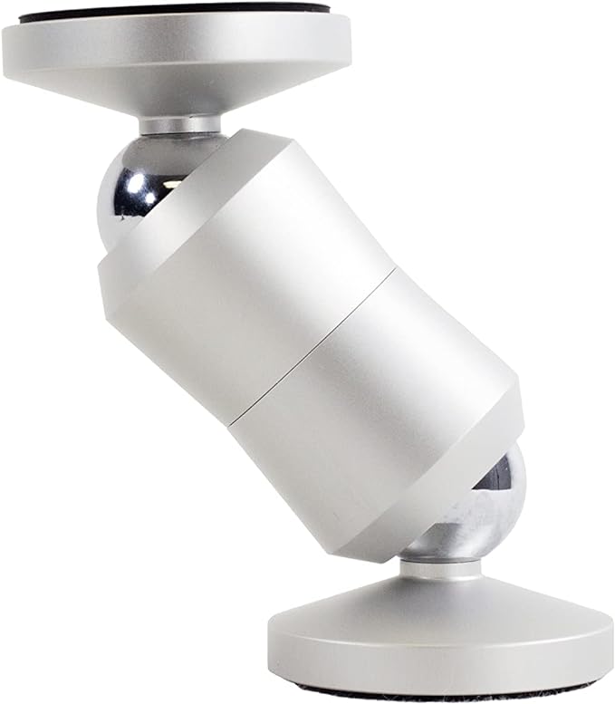 The Original Dual Magnetic Movable Phone Holder and Tablet Mount (Silver)