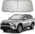 for Toyota RAV4 2019-2024 2025 2026 Windshield Sun Shade, Front Window Shade Custom Fit RAV4 Accessories Sun Visor Foldable Sunshade Blocks UV Rays Summer Must Have Car Accessories