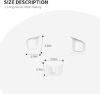 Linskip Steering Wheel Trim Compatible with Dodge Journey 2013-2022 & Charger/Challenger/Durango/Dart 2009-2014, Journey Steering Wheel Cover, Journey Interior Accessories 3Pcs(White)