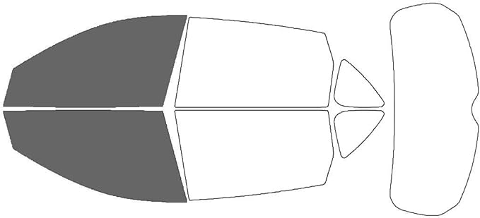 Rvinyl Window Tint Kit Compatible with Acura RDX 2019-2025 - Black 35% - Single Ply No Bubble Film - Do it Yourself Vehicle Front Precut Kit