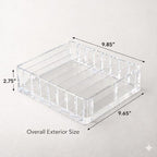 Makeup Organizer for Eyeshadow Palette Organizer, 8 Section Divided Makeup Palette Holder for Vanity Drawer Countertop