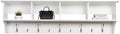 Prepac 60" Contemporary Wall Mounted Coat Rack, Coat Hooks Wall Mount with 4 Shelves, Ideal for Hallway or Entryway Storage S