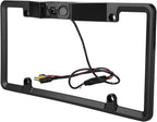 3 in 1 Car License Plate Frame Parking Sensor Rearview Reverse B 120 Degree Wide Angle The Parking Sensor Support Ackup Camer
