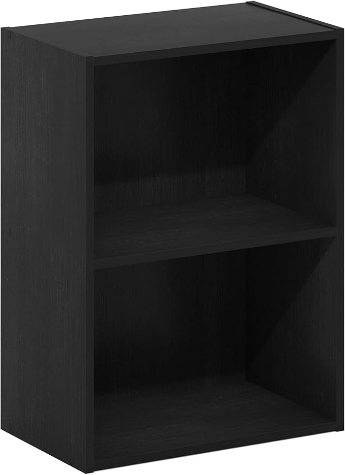 Furinno Luder Bookcase / Book / Storage, Blackwood 2-Tier