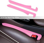 2PCS Car Seat Gap Filler,Super Flexible Car Side Seat Gap Filler Car interior Accessories,Universal CCar Organizer Between Seats for Tightly Filling Seat Gaps (Pink)……