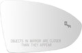 TRQ Passenger Side Mirror Glass Heated Blind Spot Convex For Factory Equipped & Aftermarket Mirrors Compatible with 2015-2021