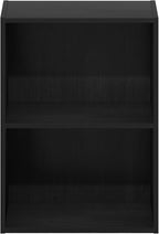 Furinno Luder Bookcase / Book / Storage, Blackwood 2-Tier